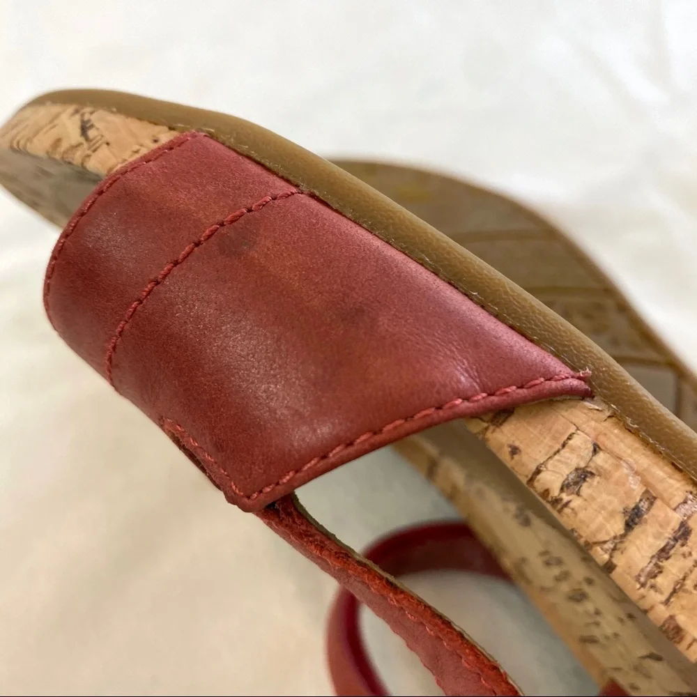 Teva Women's Red Cork Footbed Sandals - Picture 14 of 15